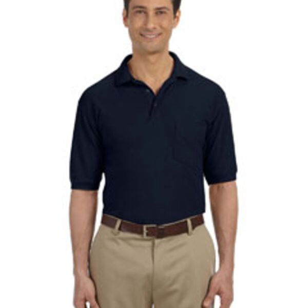 5.6 oz. Easy Blend Polo with Pocket Thumbnail