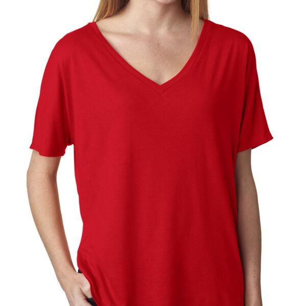 BELLA+CANVAS Ladies' Slouchy V-Neck T-Shirt Thumbnail